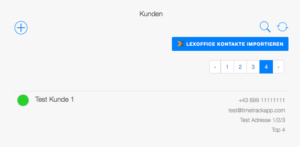 TimeTrack Kunden mit lexoffice synchronisieren