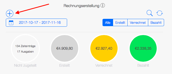 Abrechnung - Übersicht