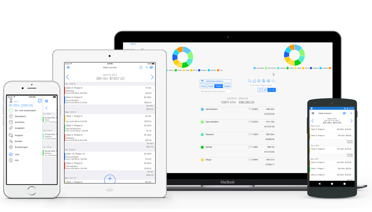 Employee Time Tracking - Online and mobile