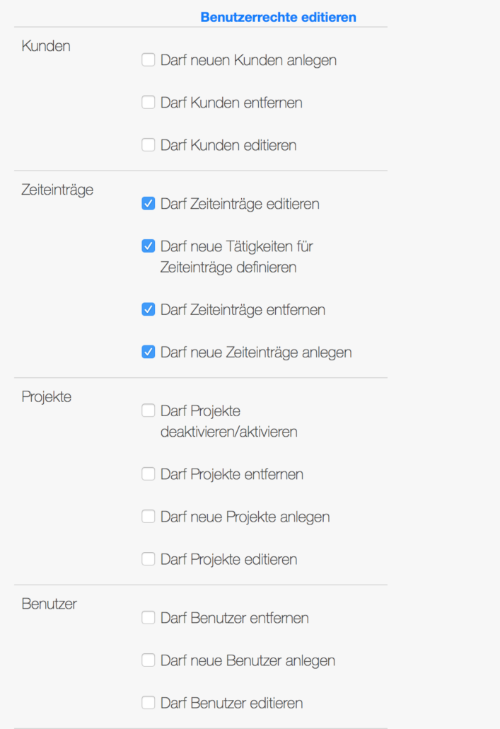 Benutzerrechte