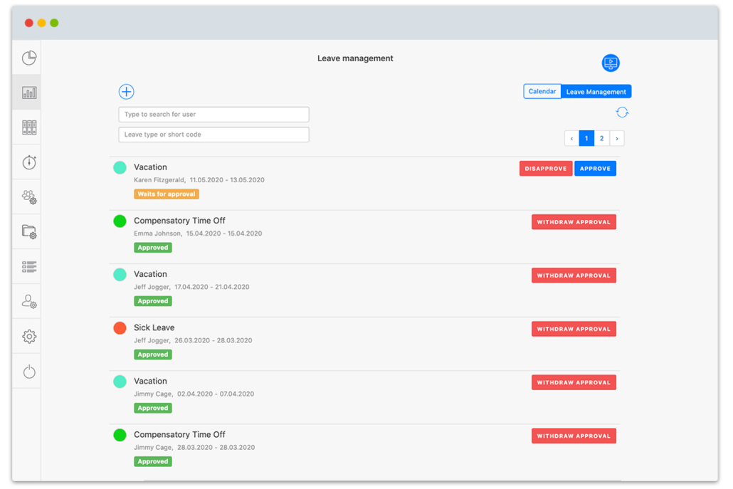 Leave Management Approval Process