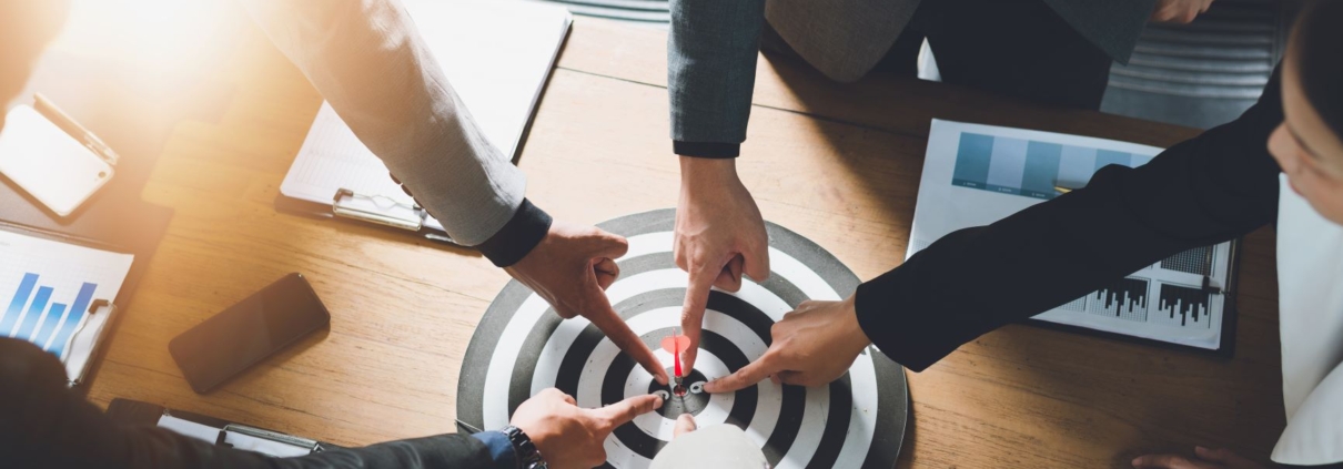 SMART Zielsetzung Hand