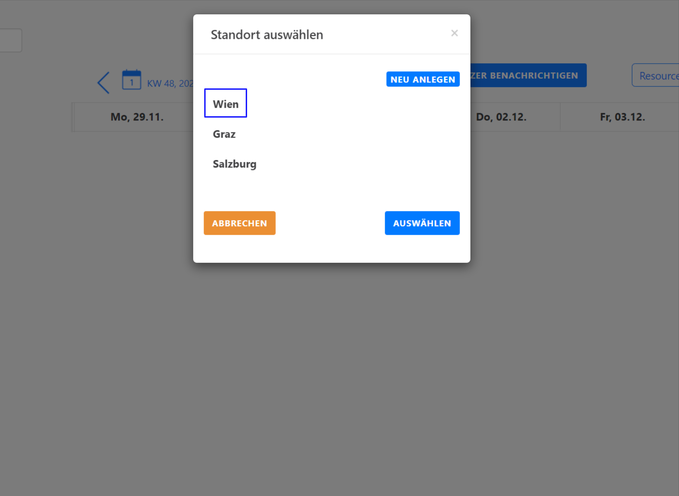 Kalender - Schichten einrichten - Erste Schritte
