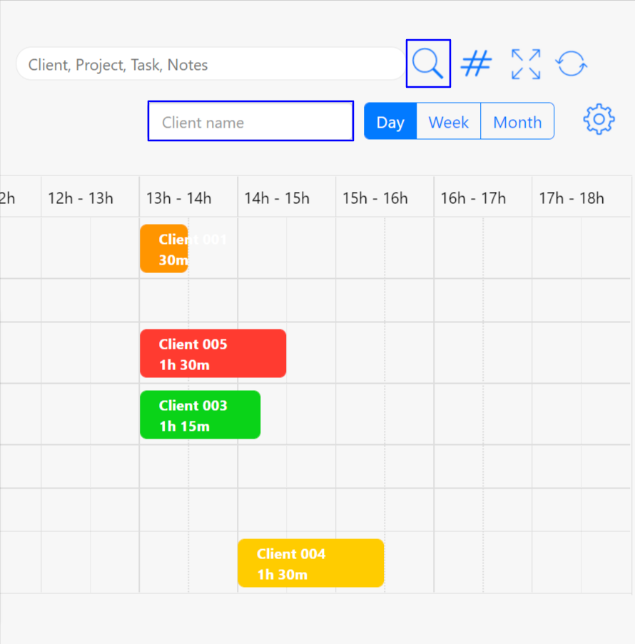 Appointment Planning - Filter by Customer