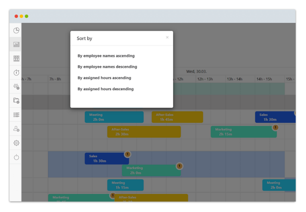 Flexible and intuitive task plan for you and your team TimeTrack