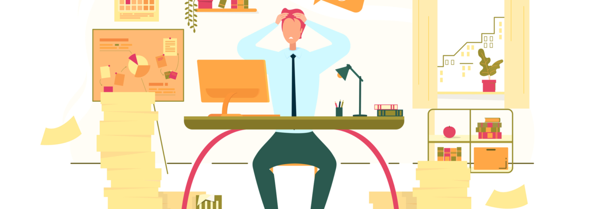 Computer Malfunction, Failure Flat Vector Concept