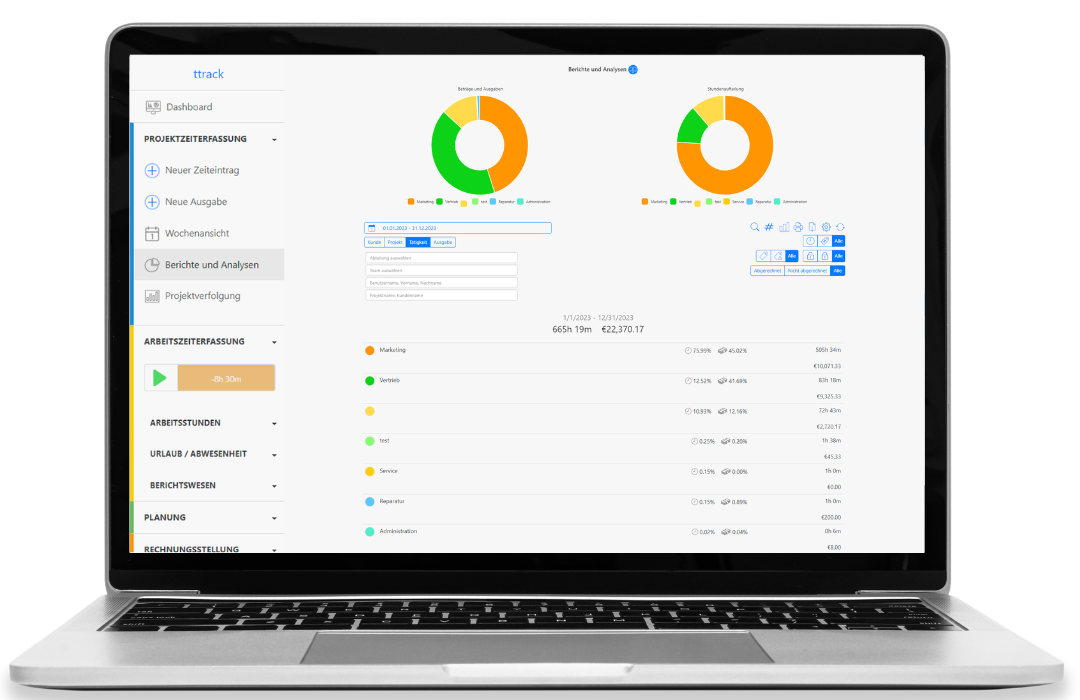 projektauswertung-timetrack-app