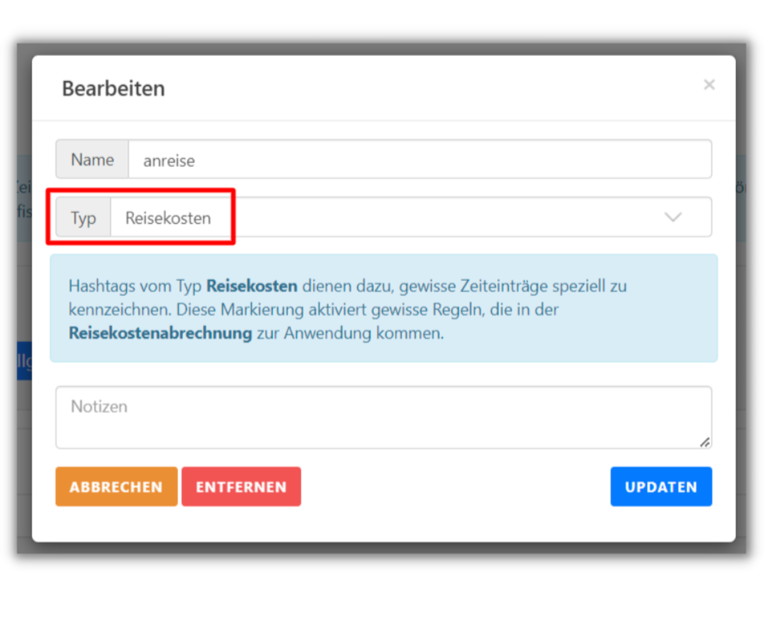 hashtags reisekosten