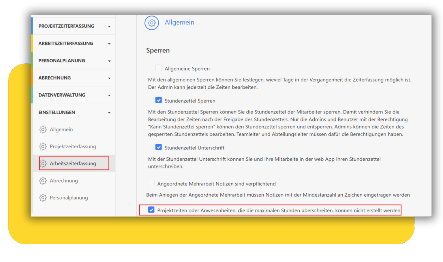 Begrenzung der Arbeitsstunden pro Tag