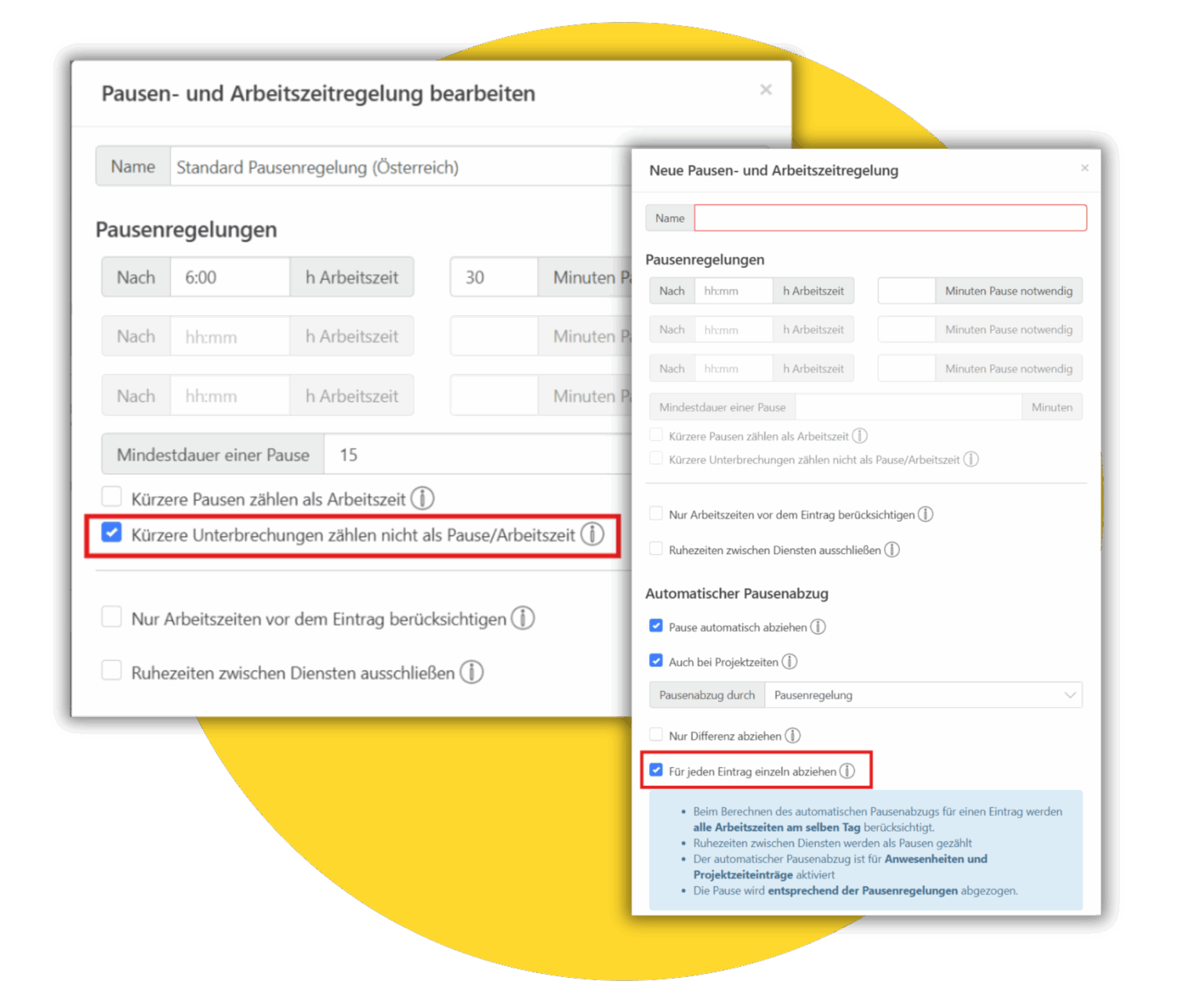 Softwareupdate - Pausenregelung