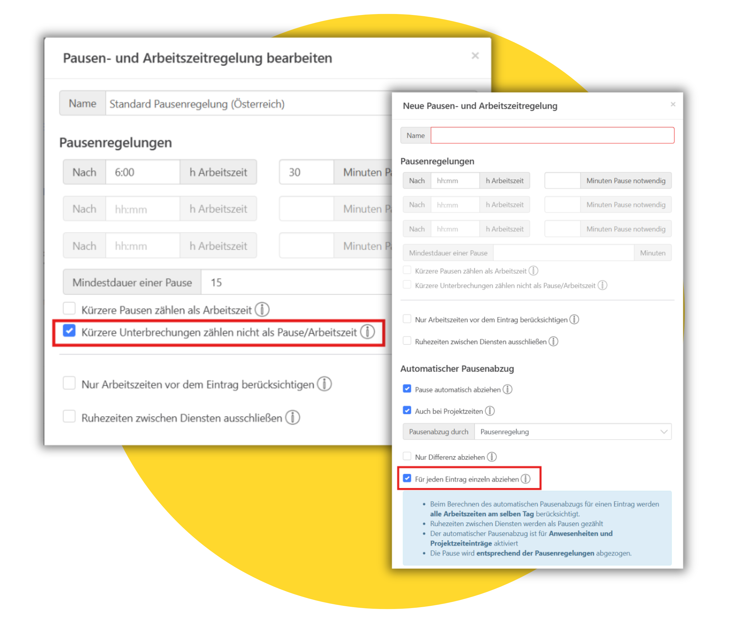Softwareupdate - Pausenregelung