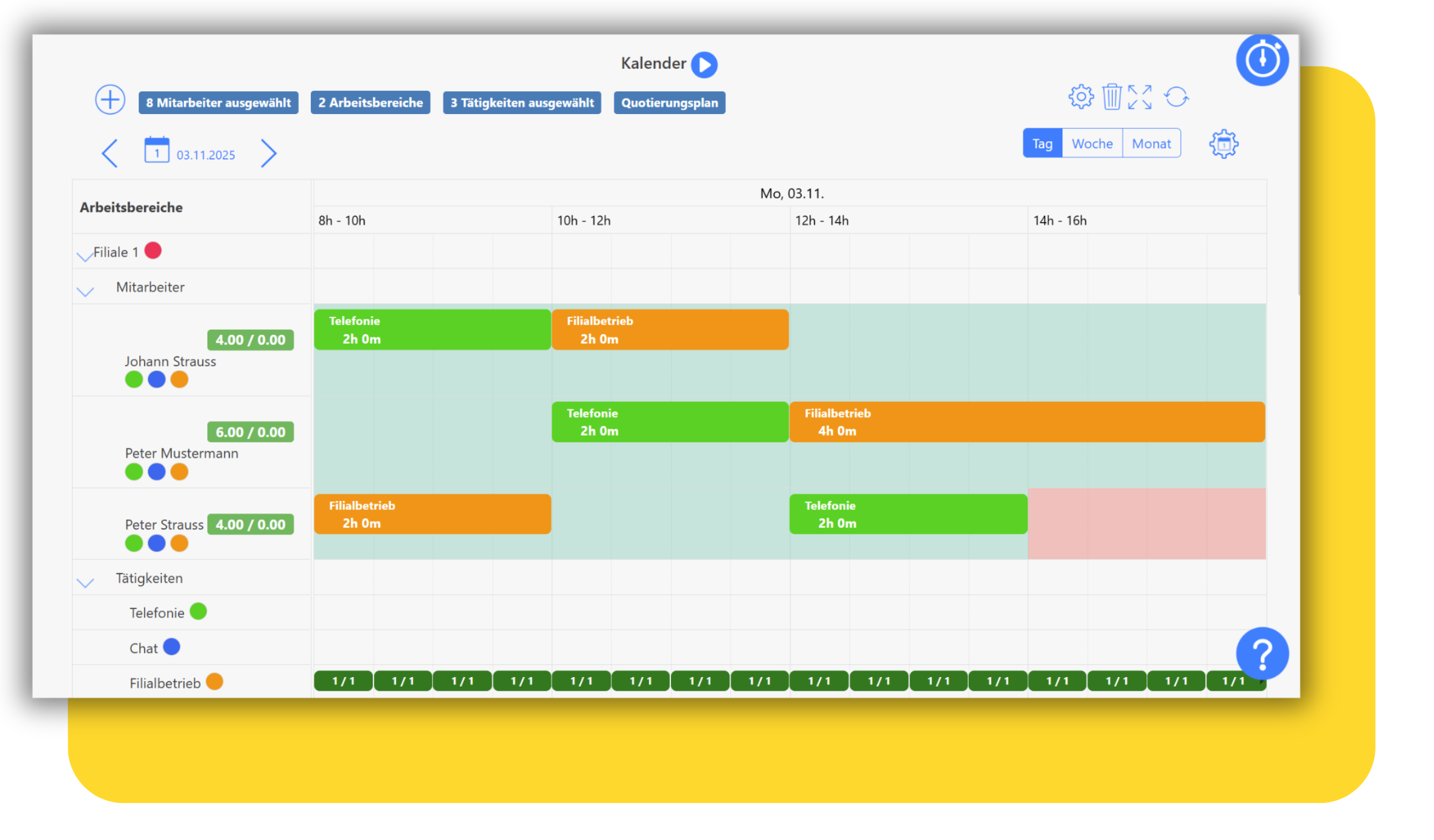 Software - Personaleinsatzplanung