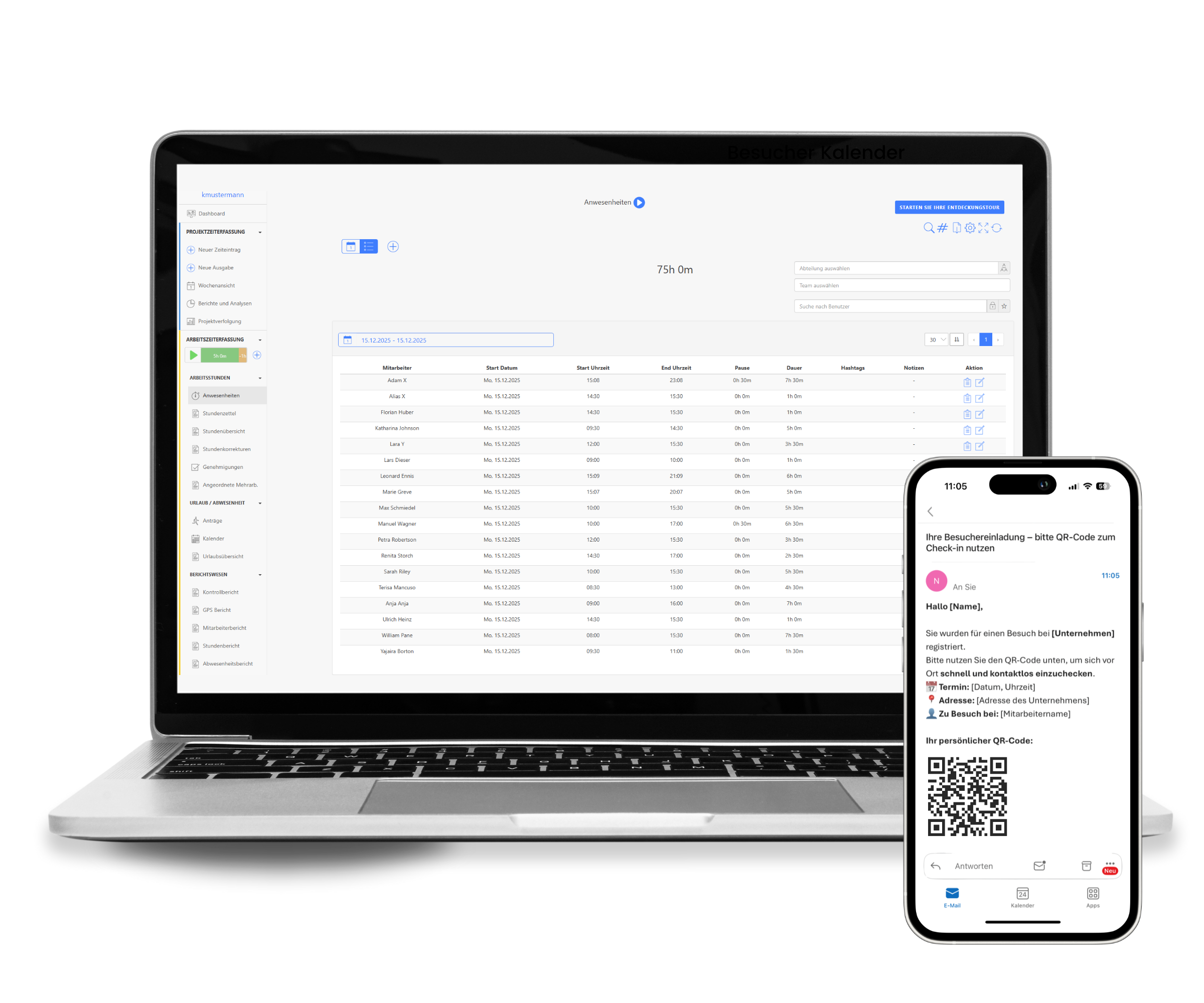 Besuchermanagement Evakuierung