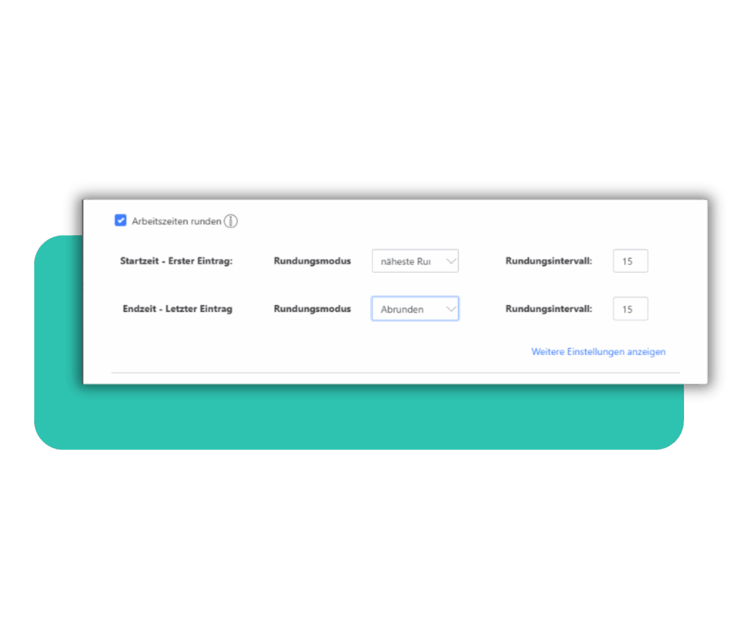 Software Arbeitszeit runden