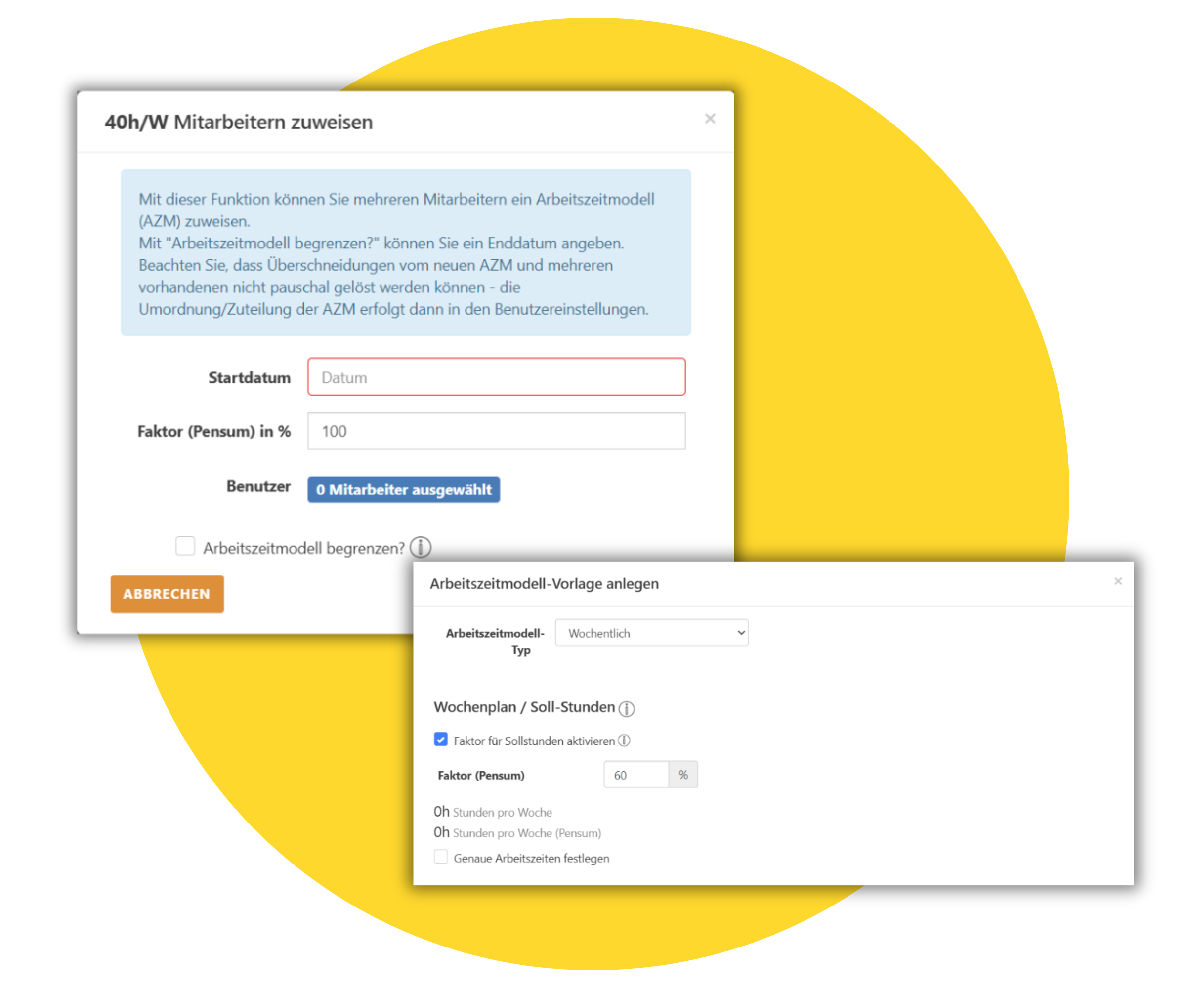 Arbeitspensum - Faktor