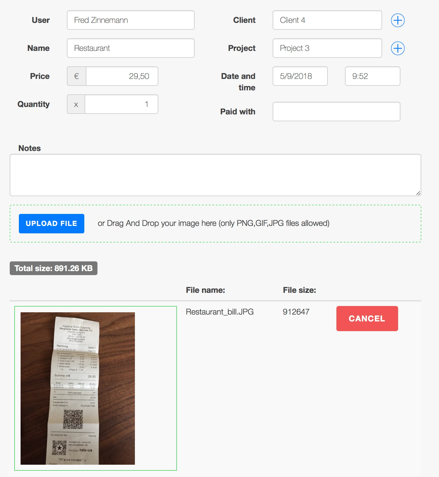 Expense tracking - Overview