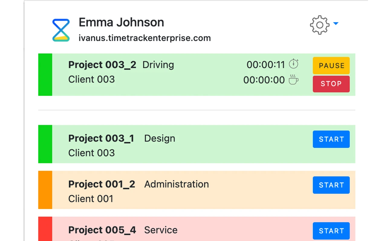 TimeTrack Browser Extension
