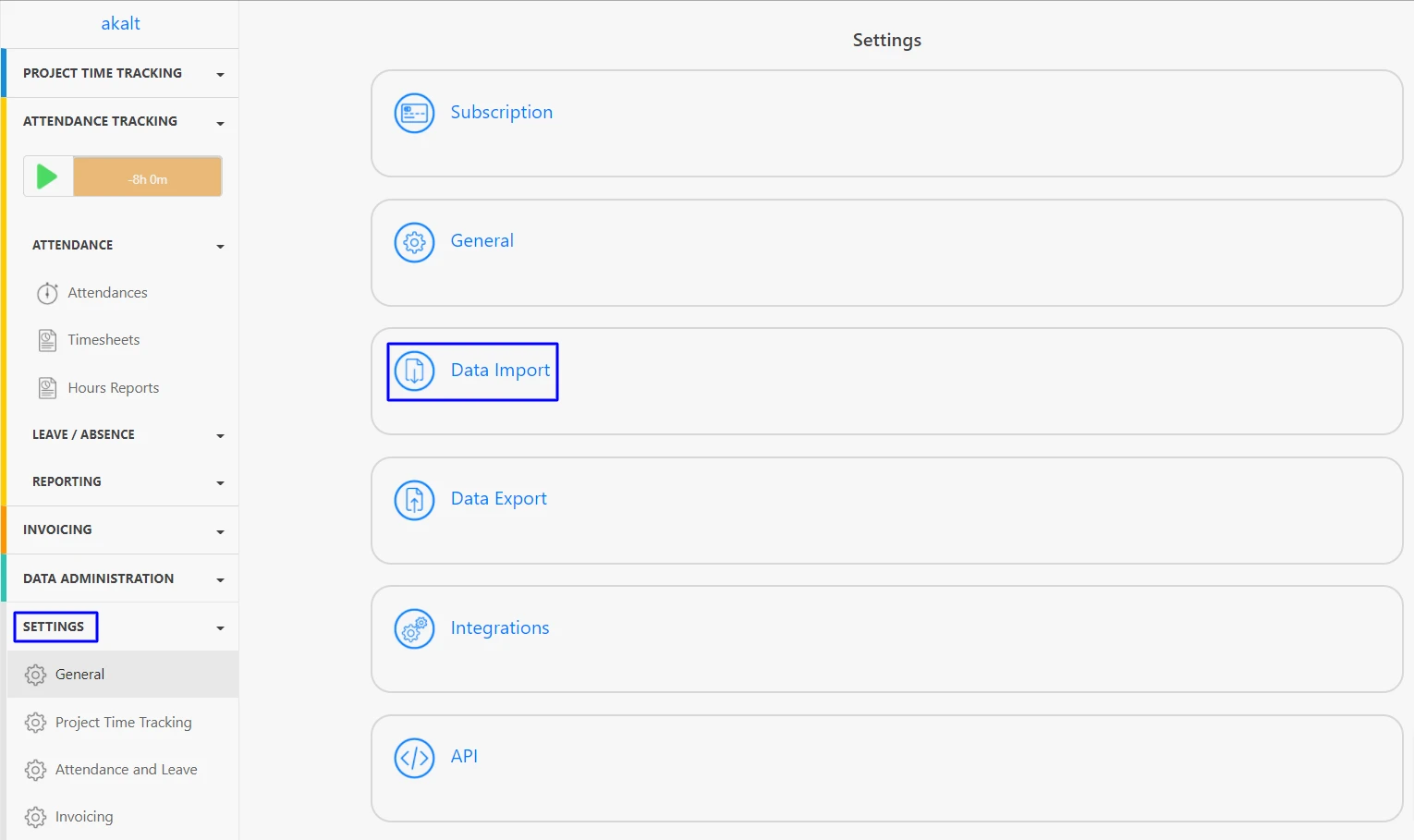 Data Import/Export - Data Import