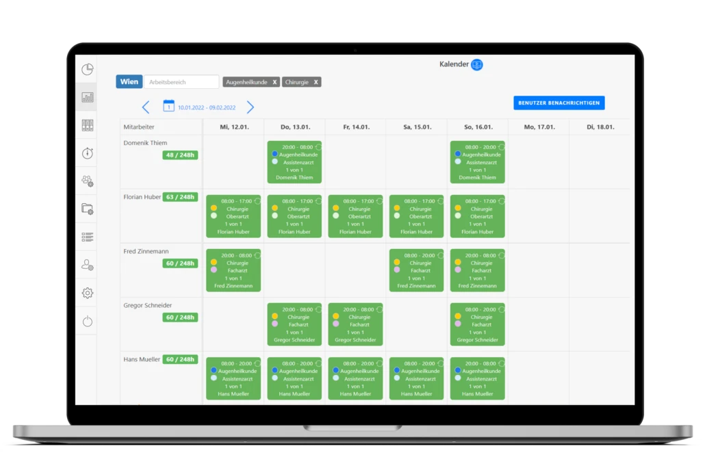 dienstplan-dienstplanansichten