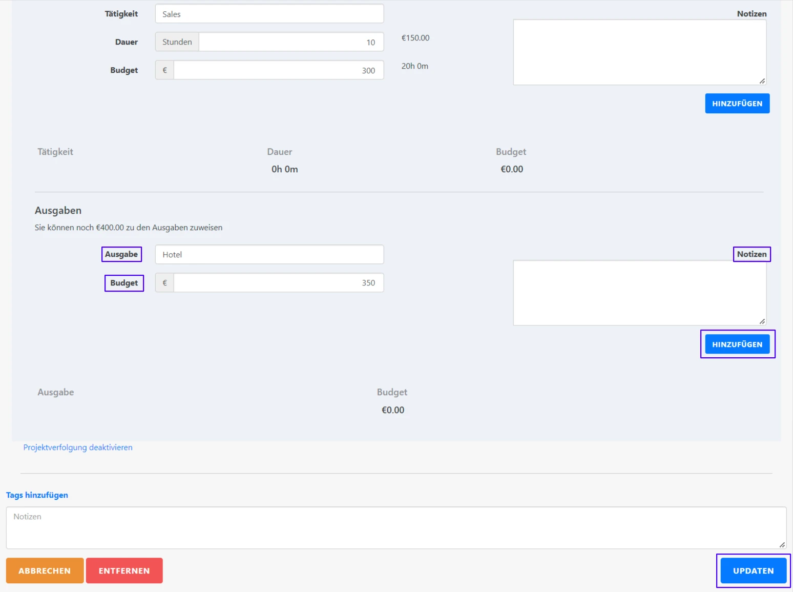projektverfolgung-ausgaben-zuweisen