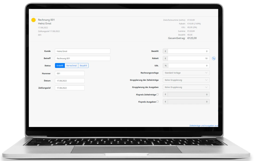 stundenabrechnung-rechnungsstellung