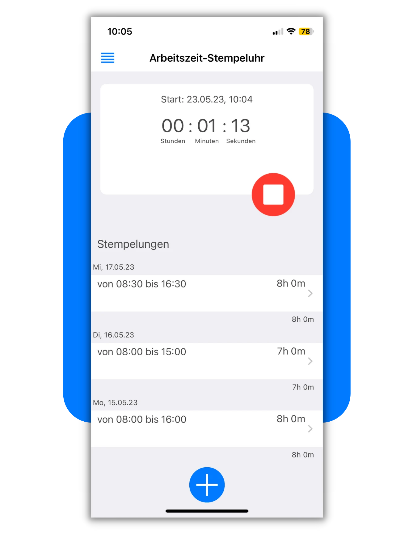 mobile-zeiterfassung-app-android-ios