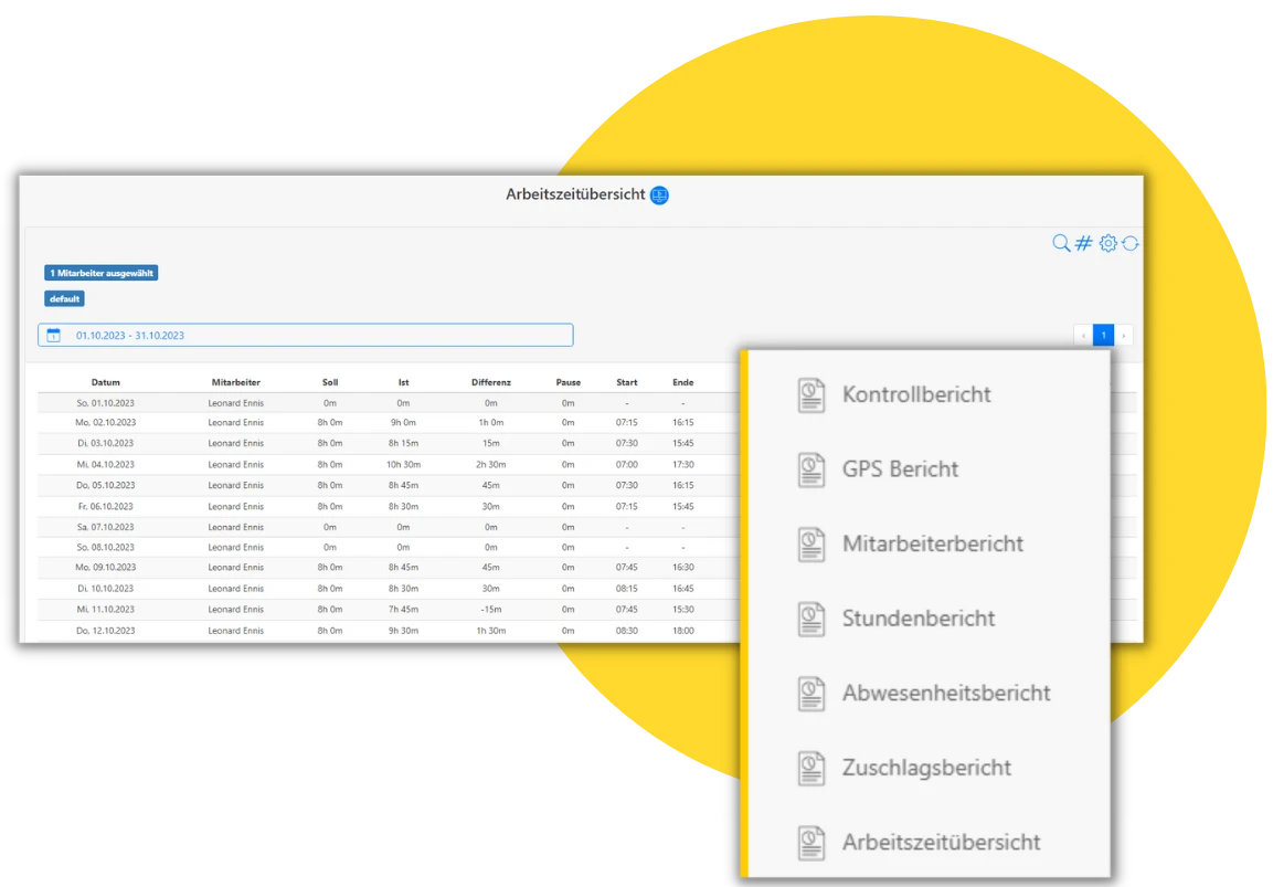Automatisierte Dienstplannung TimeTrack