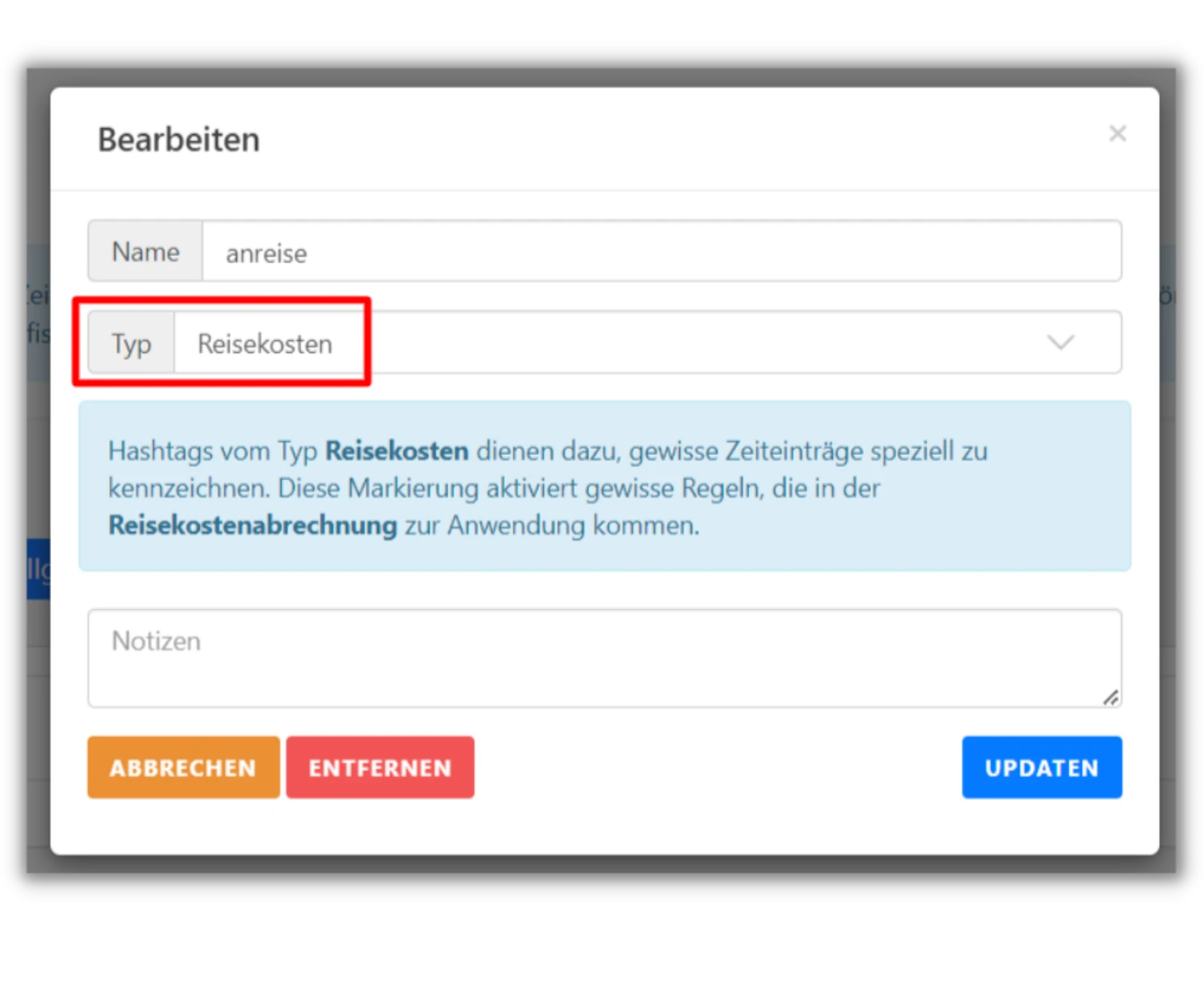 hashtags reisekosten