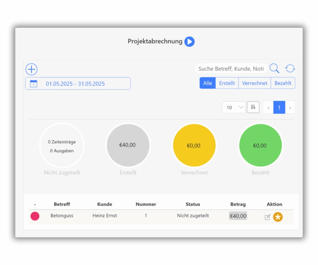 Projektabrechnung_TimeTrack_easybill
