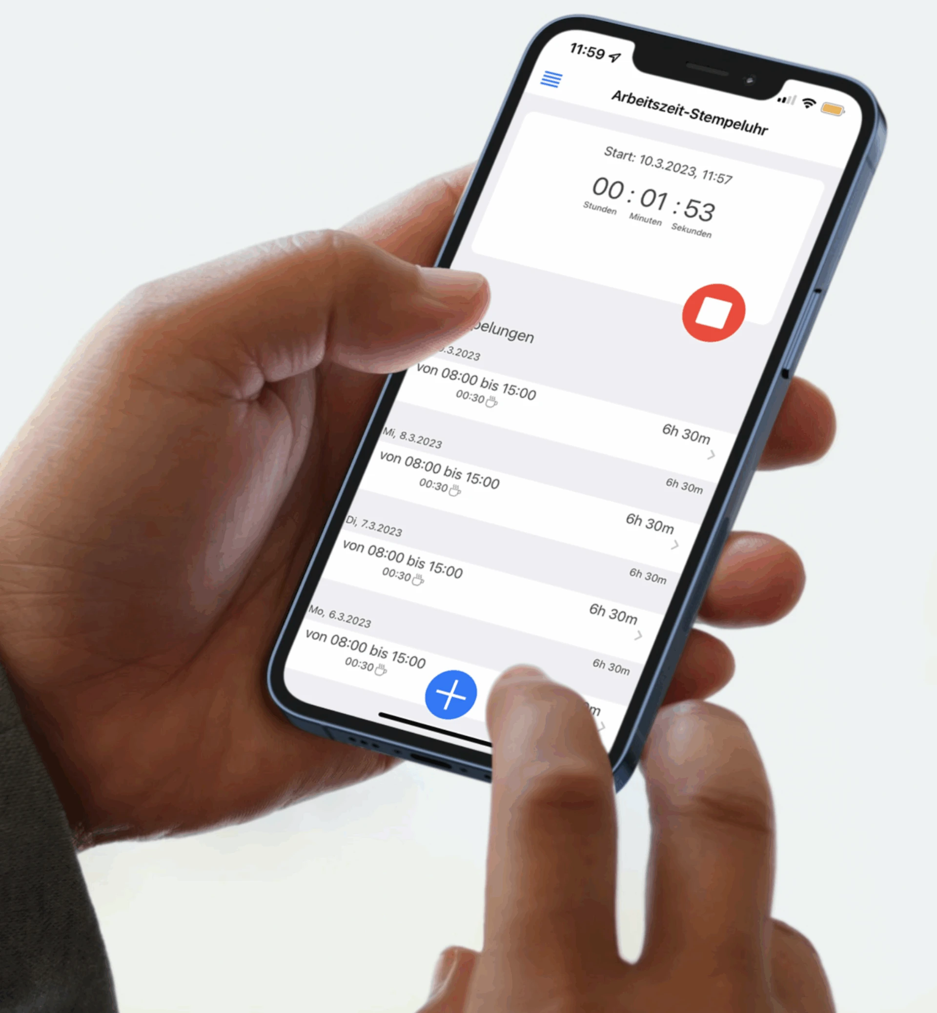 mobile arbeitszeiterfassung