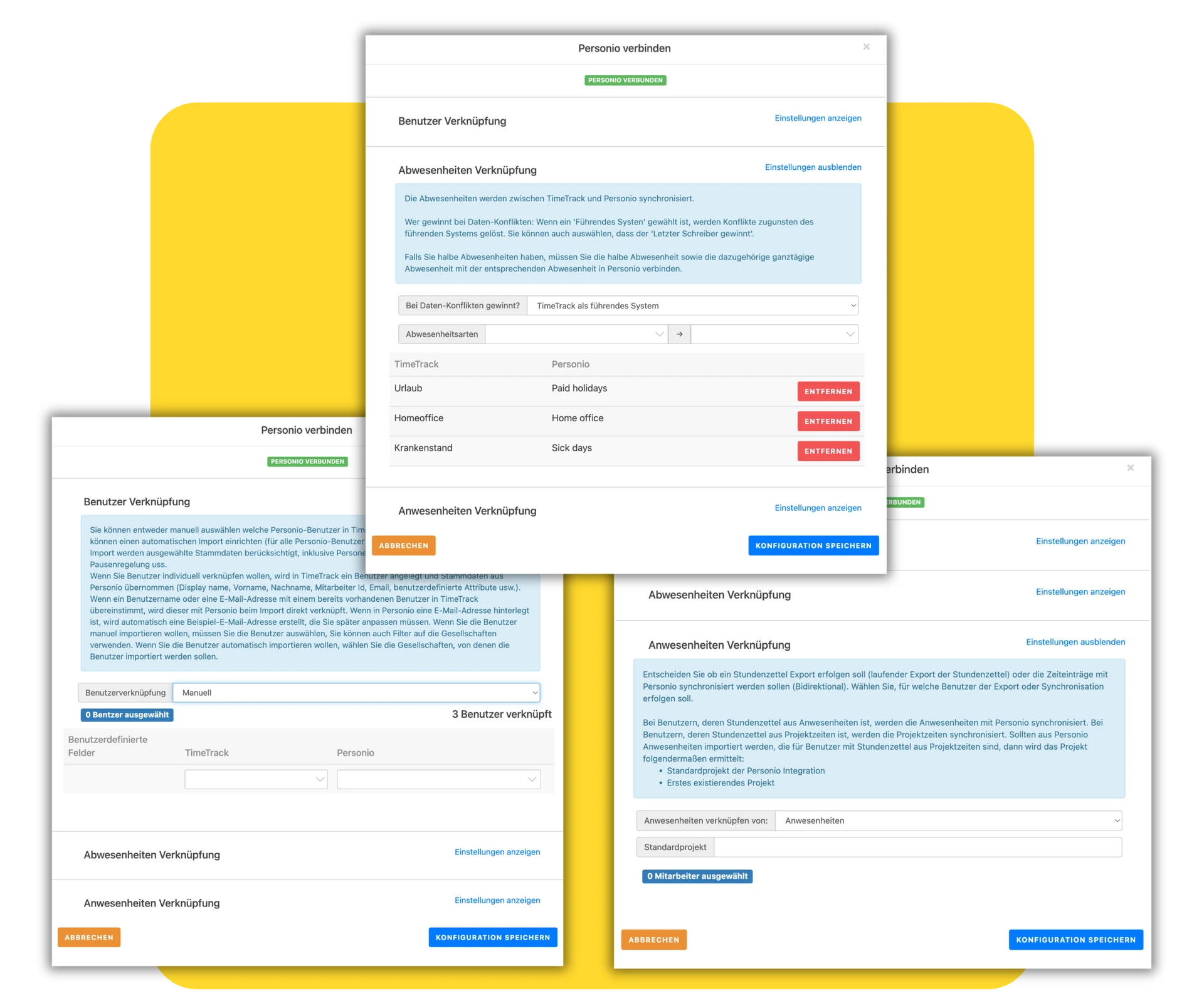 TimeTrack Personio Integration