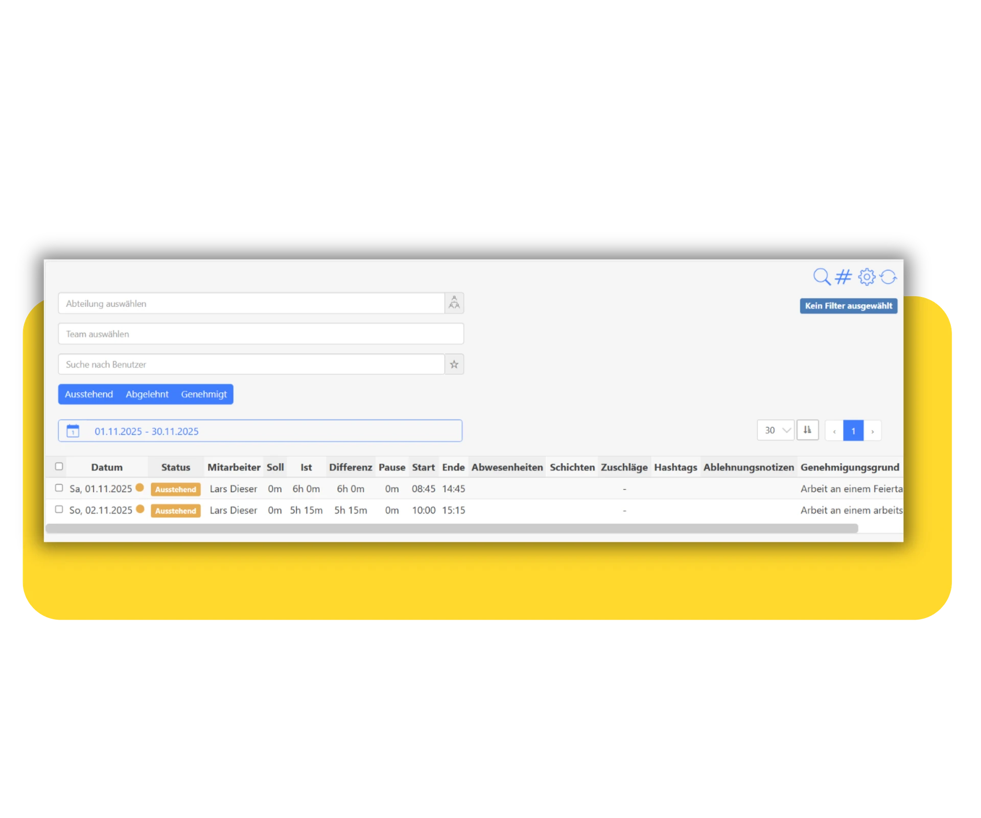 Exterene MA - Genehmigungsverfahren