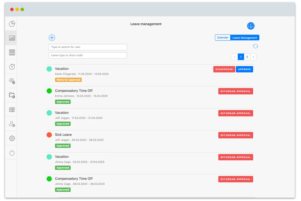 Leave Management Approval Process