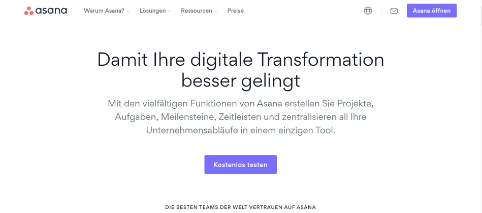 asana-webseite