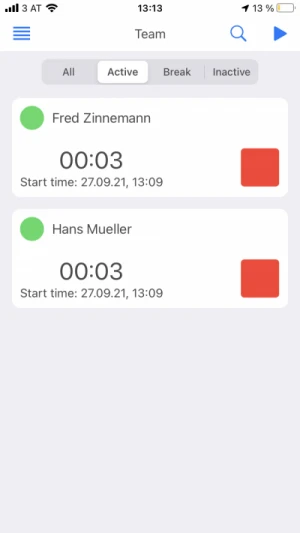 Attendance on the go team attendances