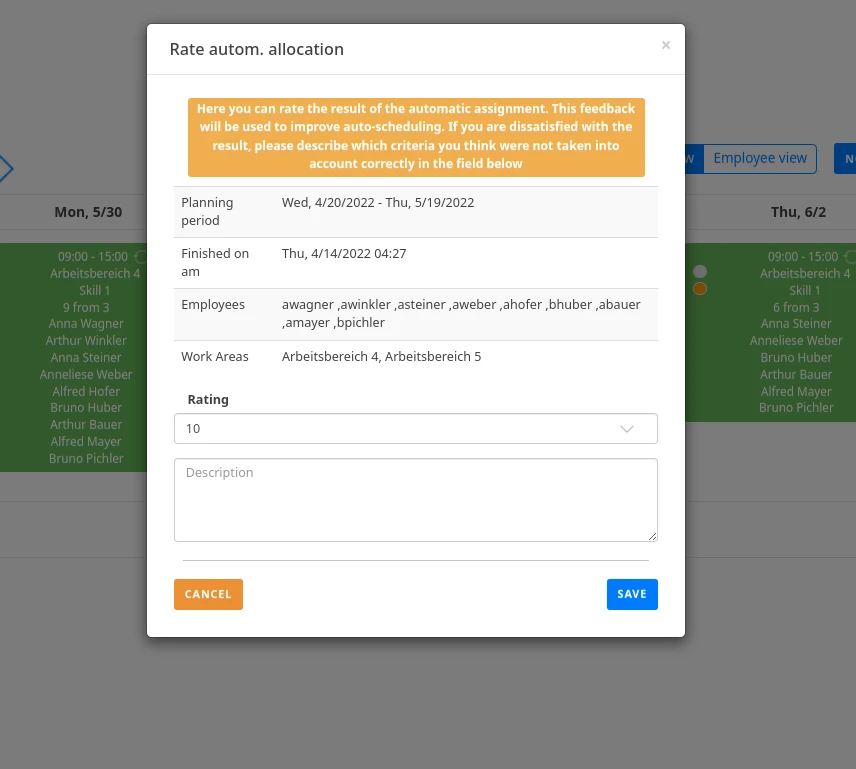automatic-planning-rate-configuration