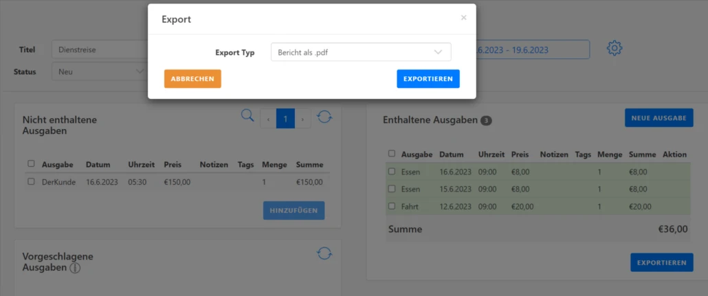 berichte-export