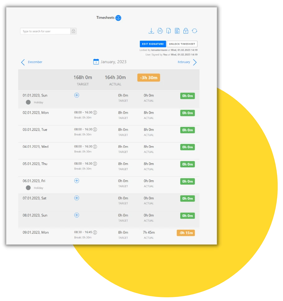 timesheet