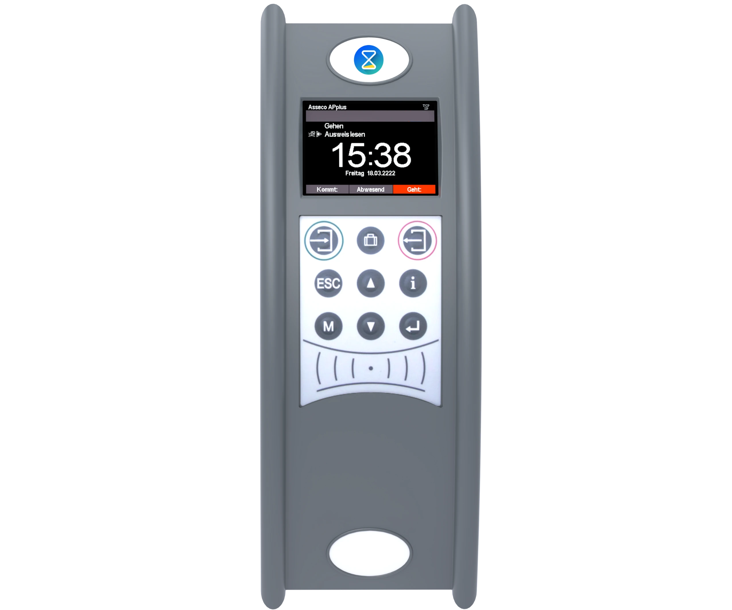 Zeiterfassungsgerät mit Bildschirm Terminal