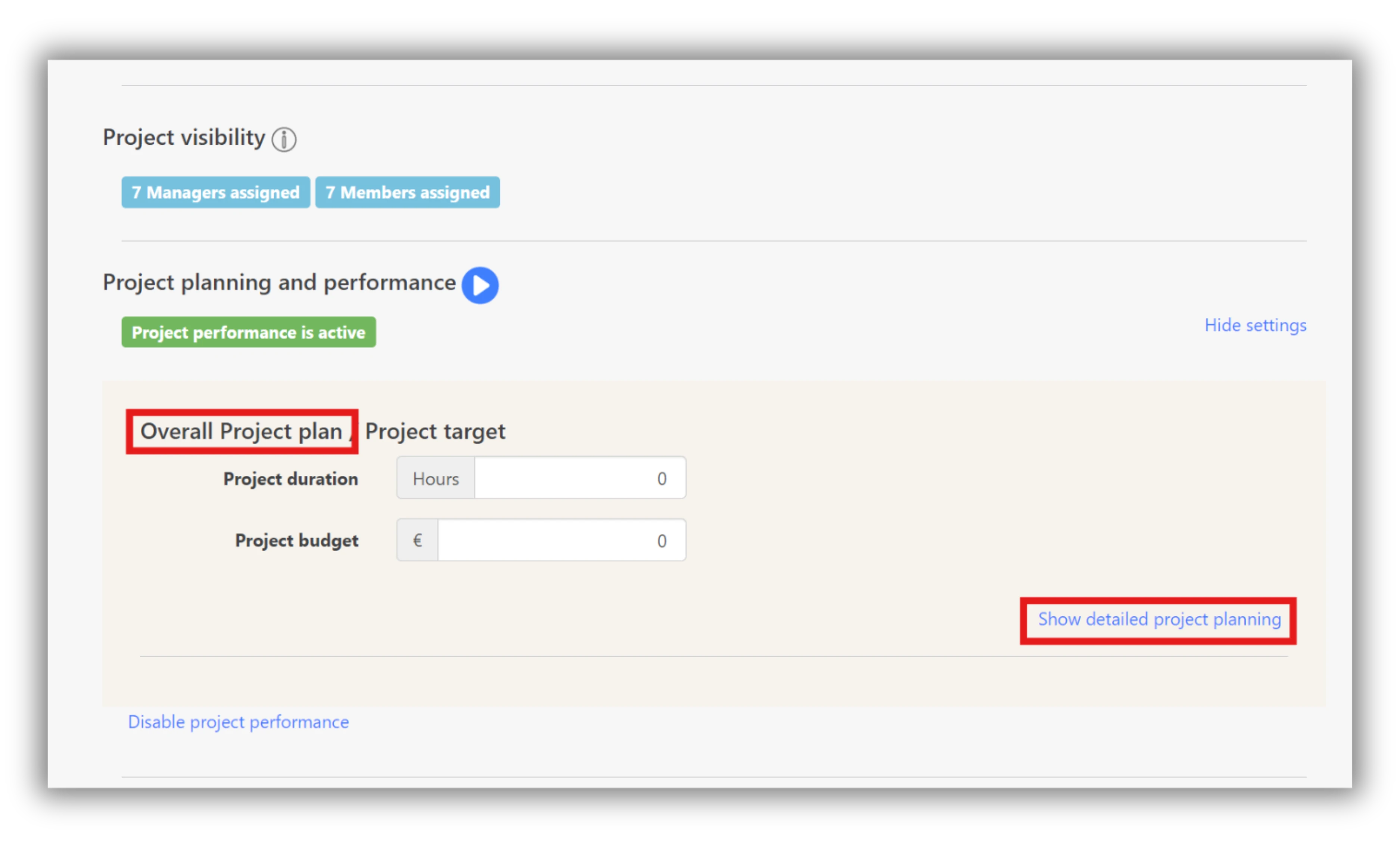 project-settings