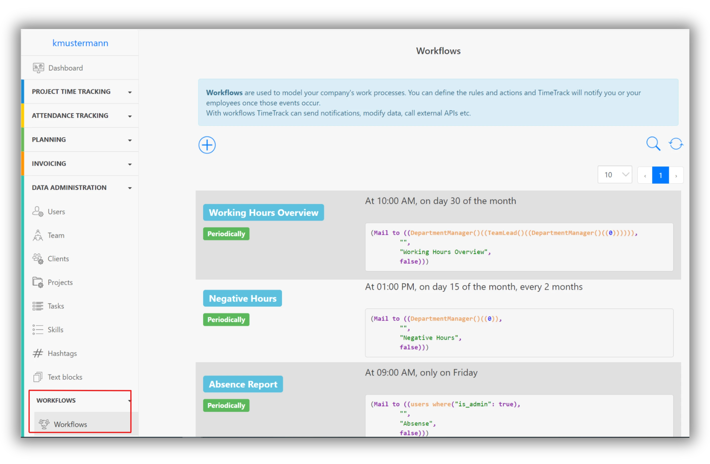 workflows